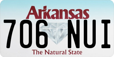 AR license plate 706NUI