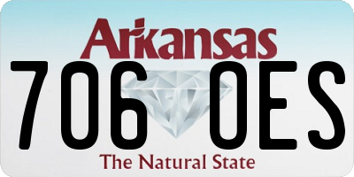 AR license plate 706OES
