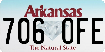 AR license plate 706OFE