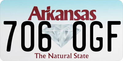 AR license plate 706OGF