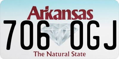 AR license plate 706OGJ