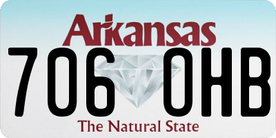 AR license plate 706OHB
