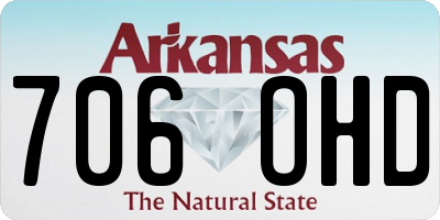 AR license plate 706OHD
