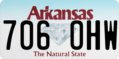 AR license plate 706OHW