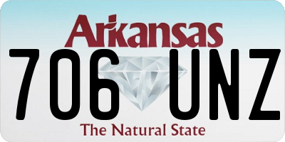 AR license plate 706UNZ