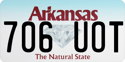 AR license plate 706UOT