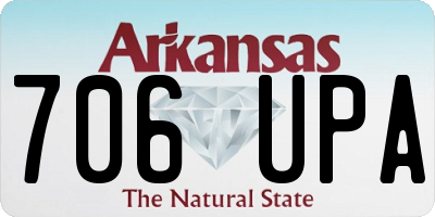 AR license plate 706UPA
