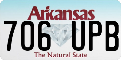 AR license plate 706UPB