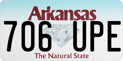 AR license plate 706UPE