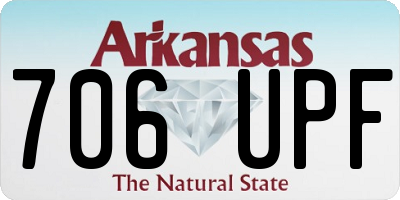 AR license plate 706UPF