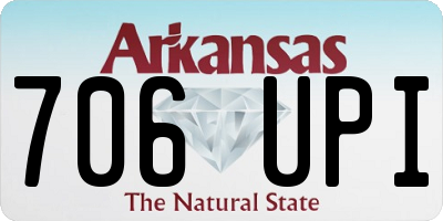 AR license plate 706UPI