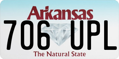 AR license plate 706UPL