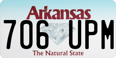 AR license plate 706UPM