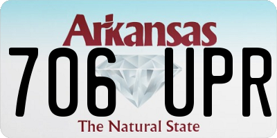 AR license plate 706UPR