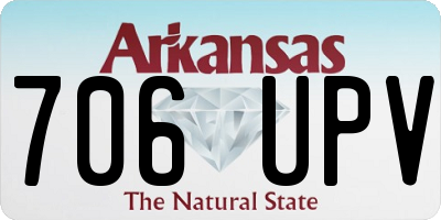 AR license plate 706UPV