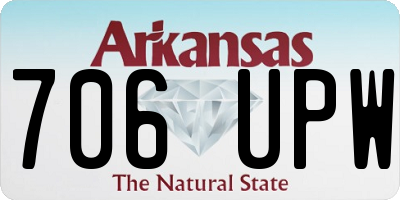 AR license plate 706UPW