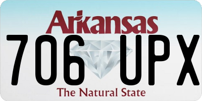 AR license plate 706UPX