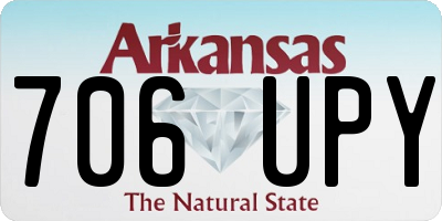 AR license plate 706UPY