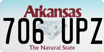 AR license plate 706UPZ