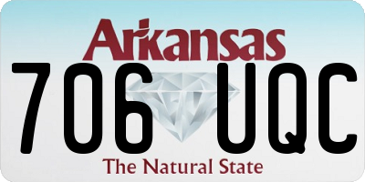 AR license plate 706UQC