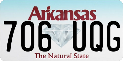 AR license plate 706UQG