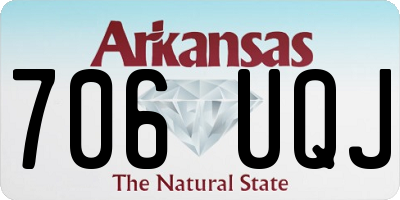 AR license plate 706UQJ