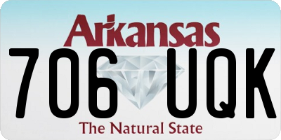 AR license plate 706UQK