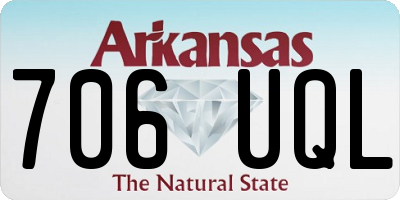 AR license plate 706UQL