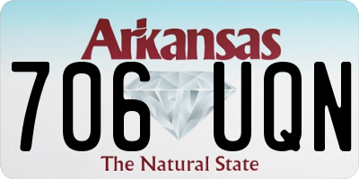 AR license plate 706UQN