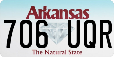 AR license plate 706UQR