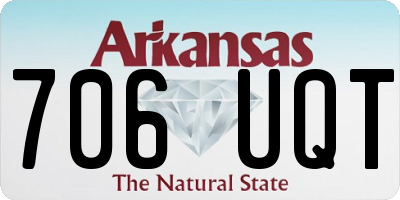 AR license plate 706UQT