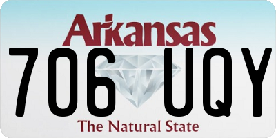 AR license plate 706UQY