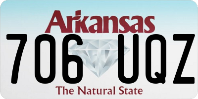 AR license plate 706UQZ