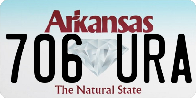 AR license plate 706URA