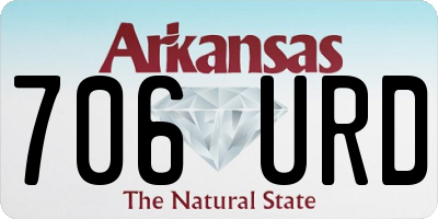 AR license plate 706URD
