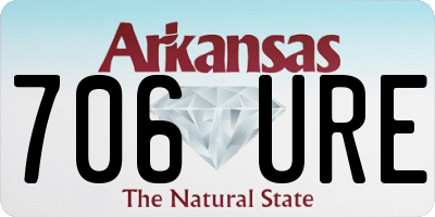 AR license plate 706URE