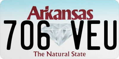 AR license plate 706VEU