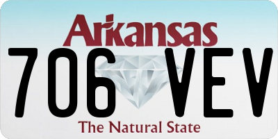 AR license plate 706VEV