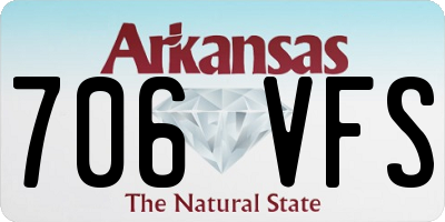 AR license plate 706VFS