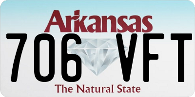 AR license plate 706VFT