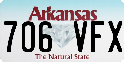 AR license plate 706VFX