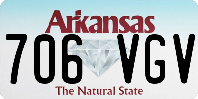 AR license plate 706VGV