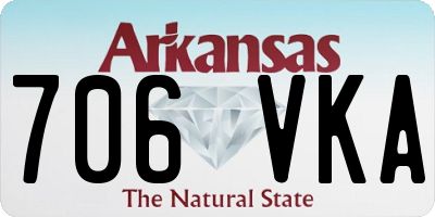 AR license plate 706VKA