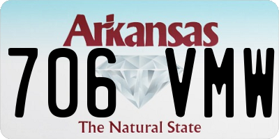 AR license plate 706VMW