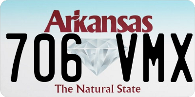 AR license plate 706VMX