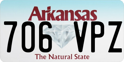 AR license plate 706VPZ