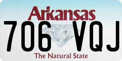 AR license plate 706VQJ