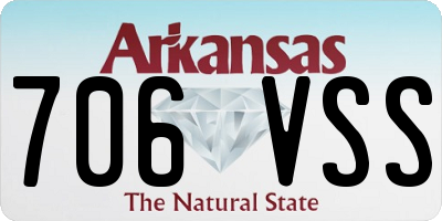 AR license plate 706VSS