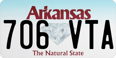 AR license plate 706VTA
