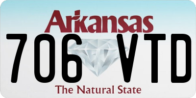 AR license plate 706VTD